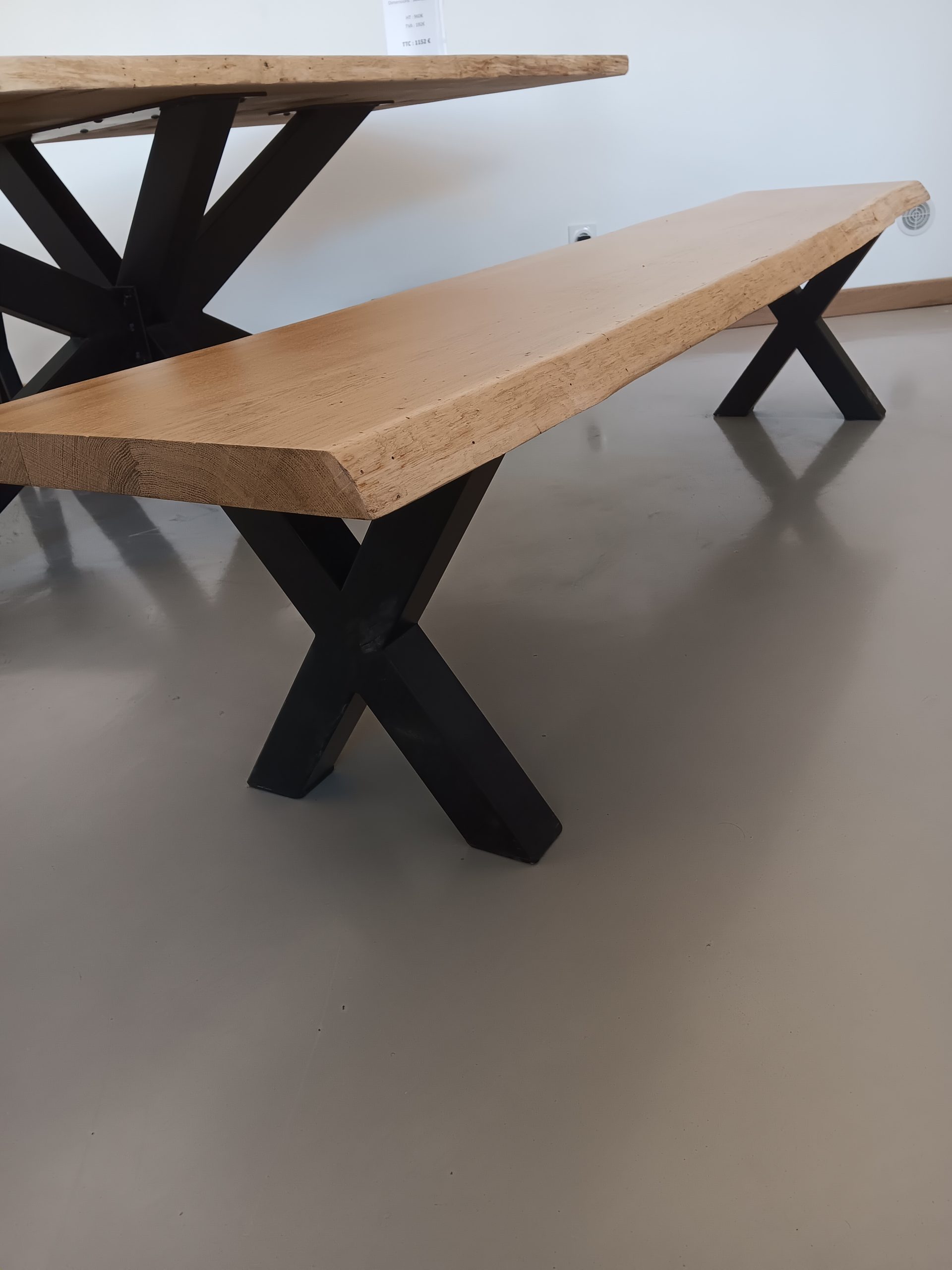 Banc chêne edge